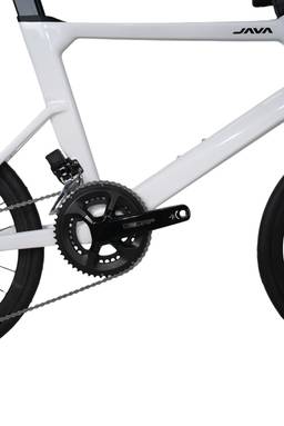 JAVA CL-CB Carbon Mini Velo Road Bike - LTWOO ER7 - Shell White - Image 7 (thumbnail)