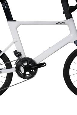 JAVA CL-CB Carbon Mini Velo Road Bike - LTWOO ER7 - Shell White - Image 10 (thumbnail)