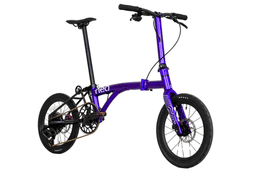 JAVA NEO 12-Speed E-Shifter Triple-Fold Bike - 16 Inch - Metallic Electric Purple (Carbon Fork Handlebar) - Image 17 (thumbnail)