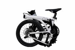 JAVA NEO 9-Speed Triple-Fold Bike - 16 Inch - Titanium - Image 4 (thumbnail)