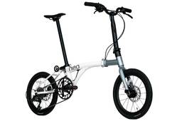 JAVA NEO 9-Speed Triple-Fold Bike - 16 Inch - Grey/White - Image 15 (thumbnail)