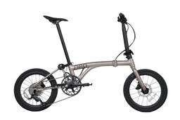 JAVA NEO 9-Speed Triple-Fold Bike - 16 Inch - Titanium - Image 1 (thumbnail)