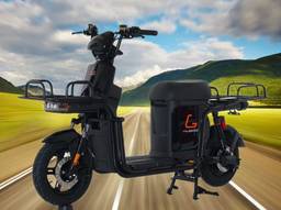 Kugoo T3 Cargo Electric Bike - 700W 48V 20Ah - Black - Image 3 (thumbnail)