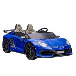 Lamborghini Licensed XXL Kids Electric Ride-On Car - 24V 2-Seater - Blue - Image 7 (thumbnail)