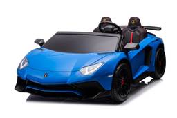 Lamborghini Licensed XXL Kids Electric Ride-On Car - 24V 2-Seater - Blue - Image 6 (thumbnail)
