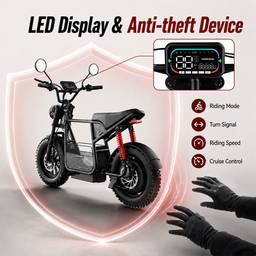 Windhorse D1 Electric Scooter  - 750W 48V 15Ah - Black - Image 7 (thumbnail)