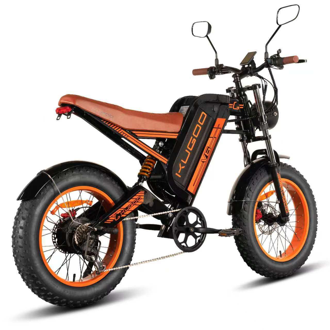 Kugoo Kirin V6 Electric Bicycle 1000W Motor 70km Range 50km/h Speed - Image 4