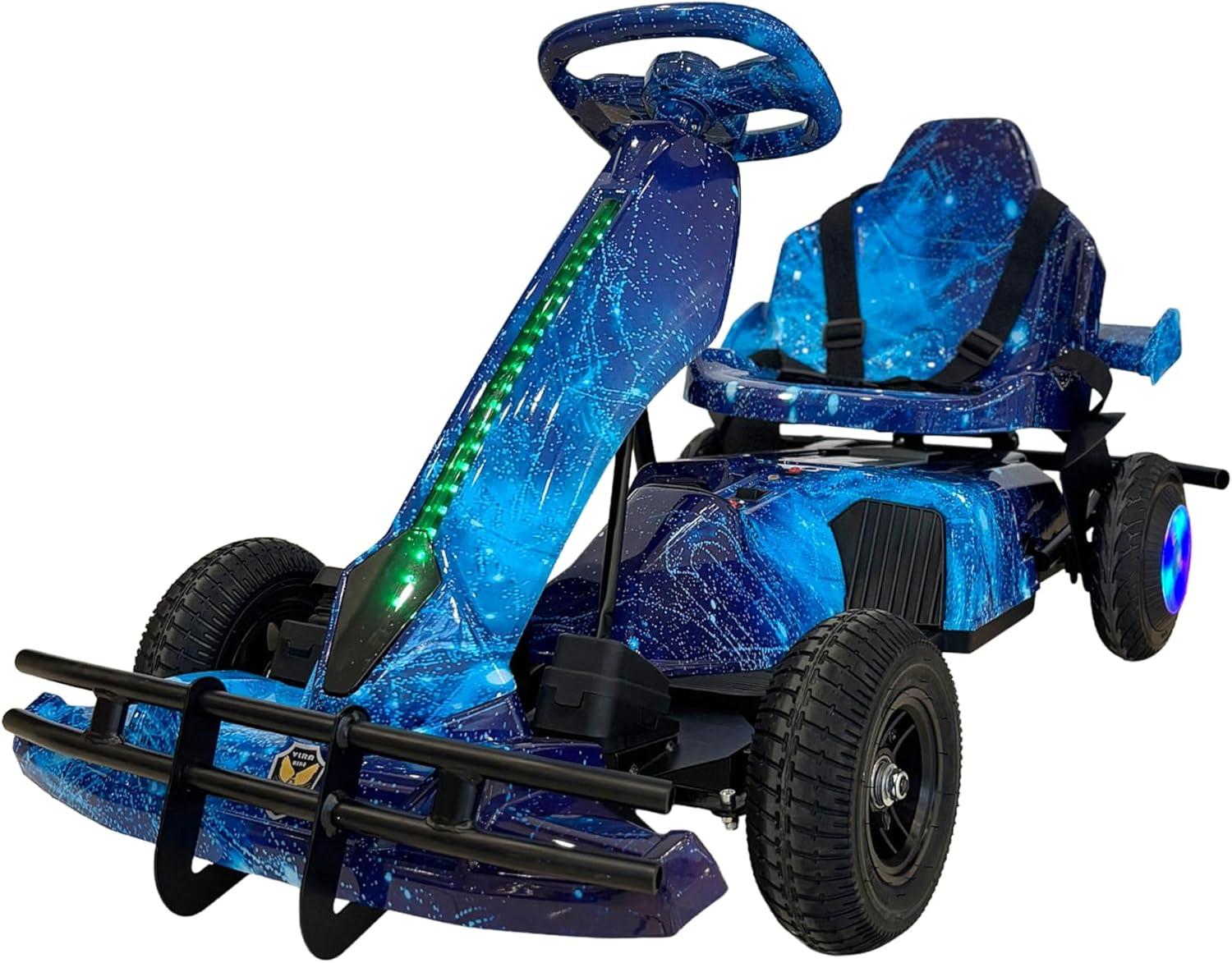 Electric Go Kart for Kids – 36V Battery, LED Lights, Pedal Drive - Image 1