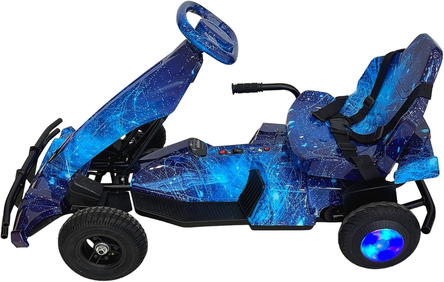Electric Go Kart for Kids – 36V Battery, LED Lights, Pedal Drive - Image 3