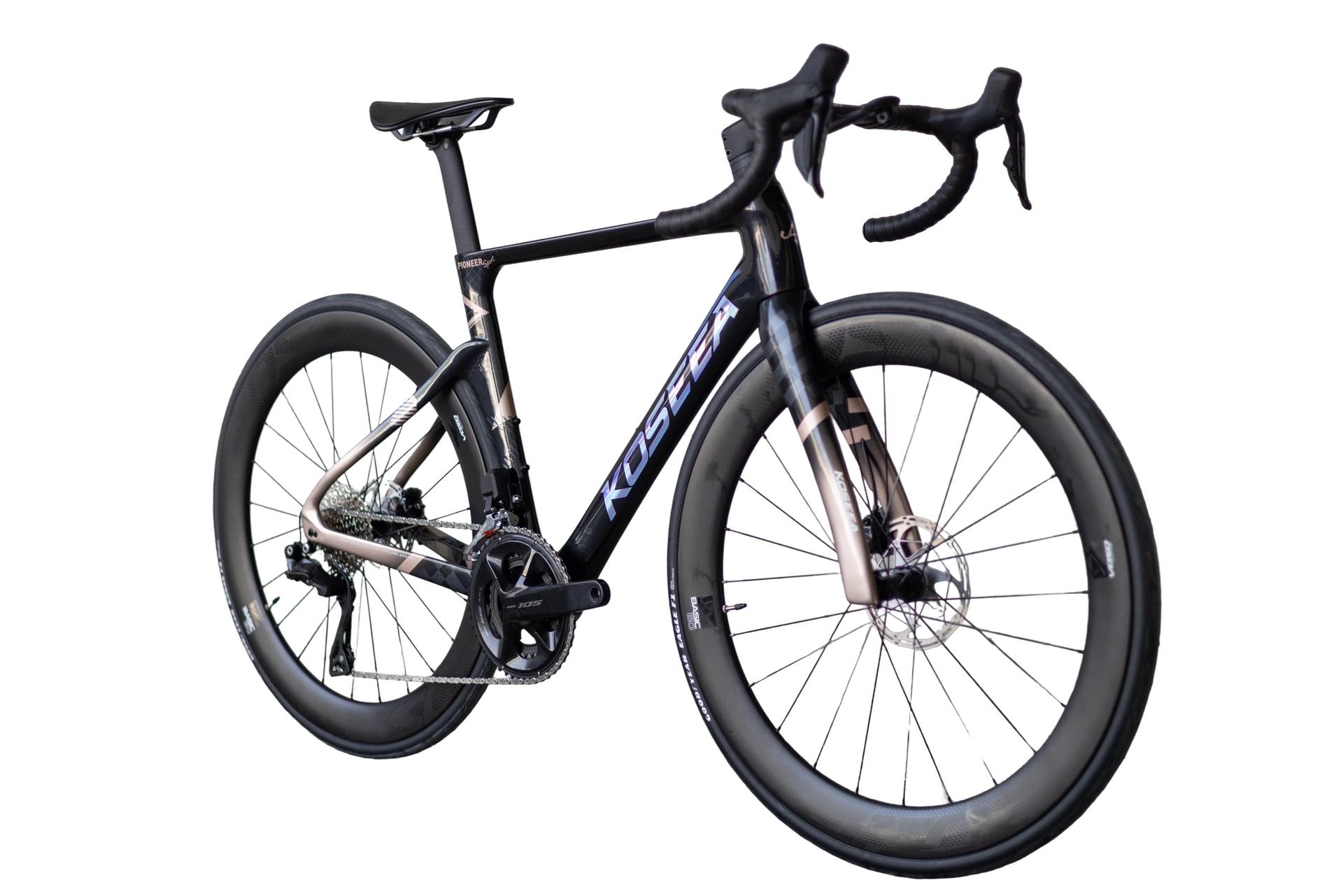 Kossea Pioneer Sport - 105 Di2 Carbon Road Bike - Cloud Sakura White - Image 7