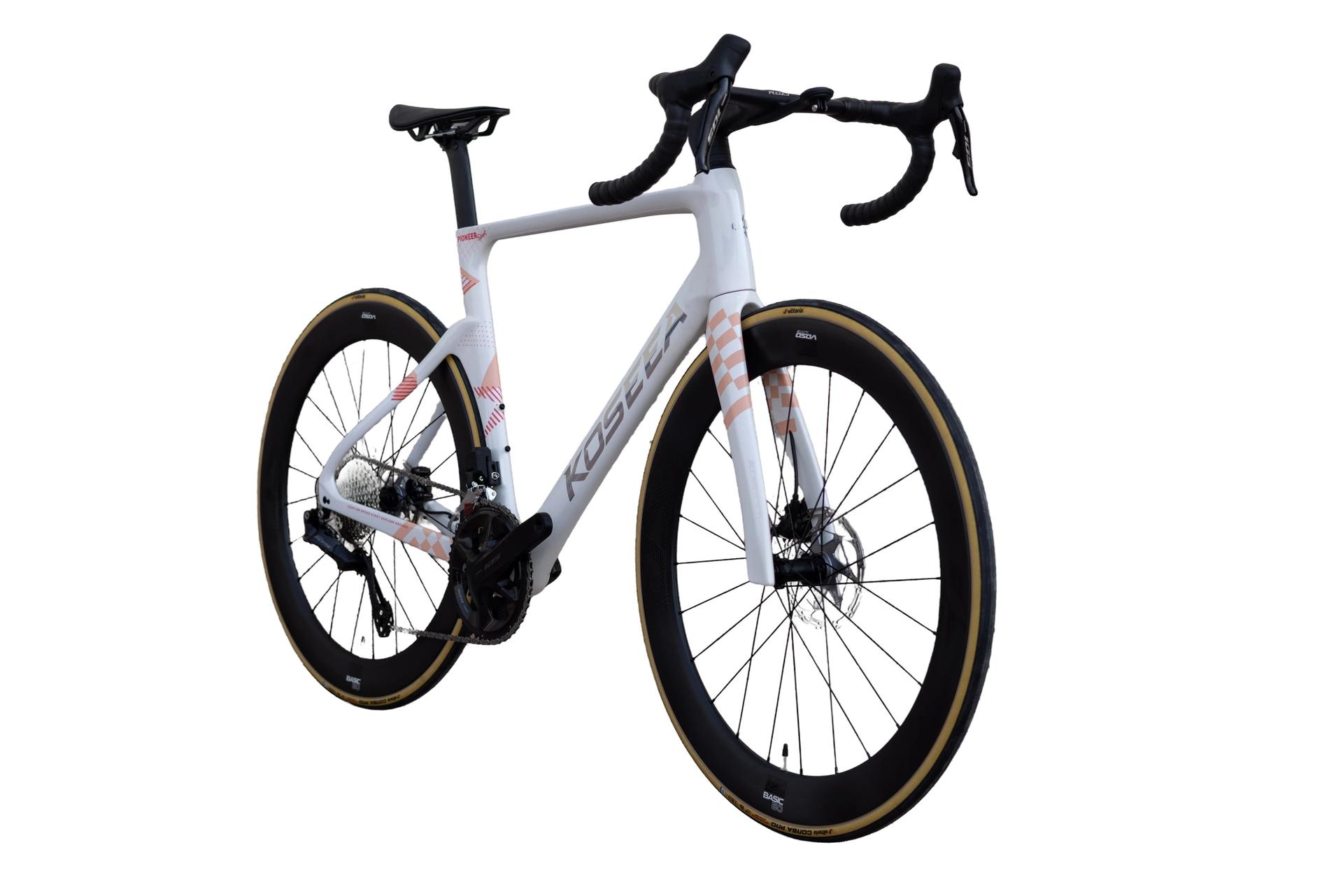 Kossea Pioneer Sport - 105 Di2 Carbon Road Bike - Cloud Sakura White - Image 2