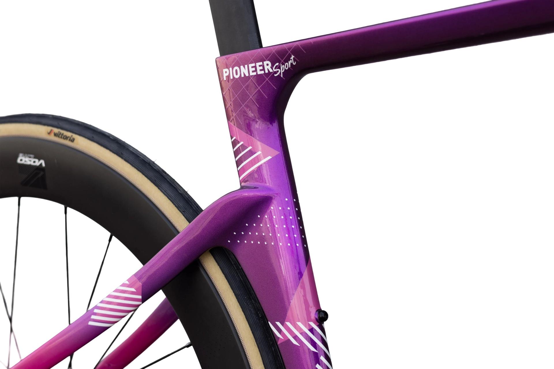 Kossea Pioneer Sport - 105 Di2 Carbon Road Bike - Cloud Sakura White - Image 16