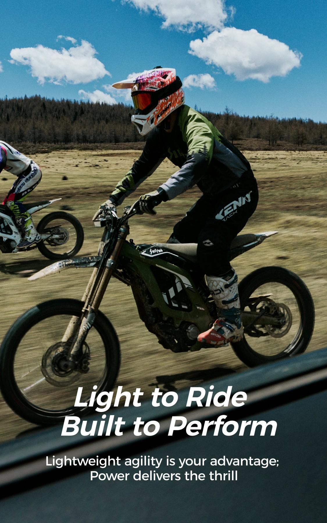 Surron Light Bee 2 Electric Dirt Bike - 24kW 78.54V 45Ah - Spruce Green - Image 7