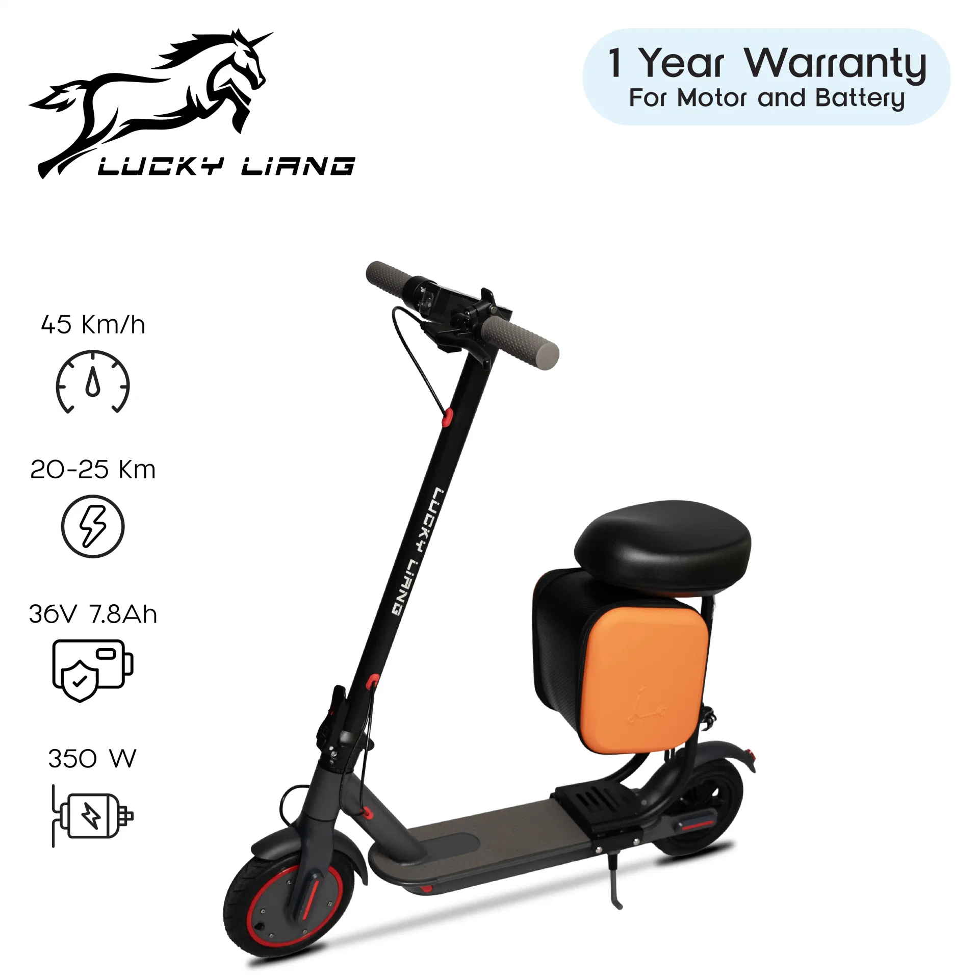 Lucky Liang L11 Plus Electric Scooter – 350W, 36V 7.8Ah, 25 km Range - Electric scooter product image