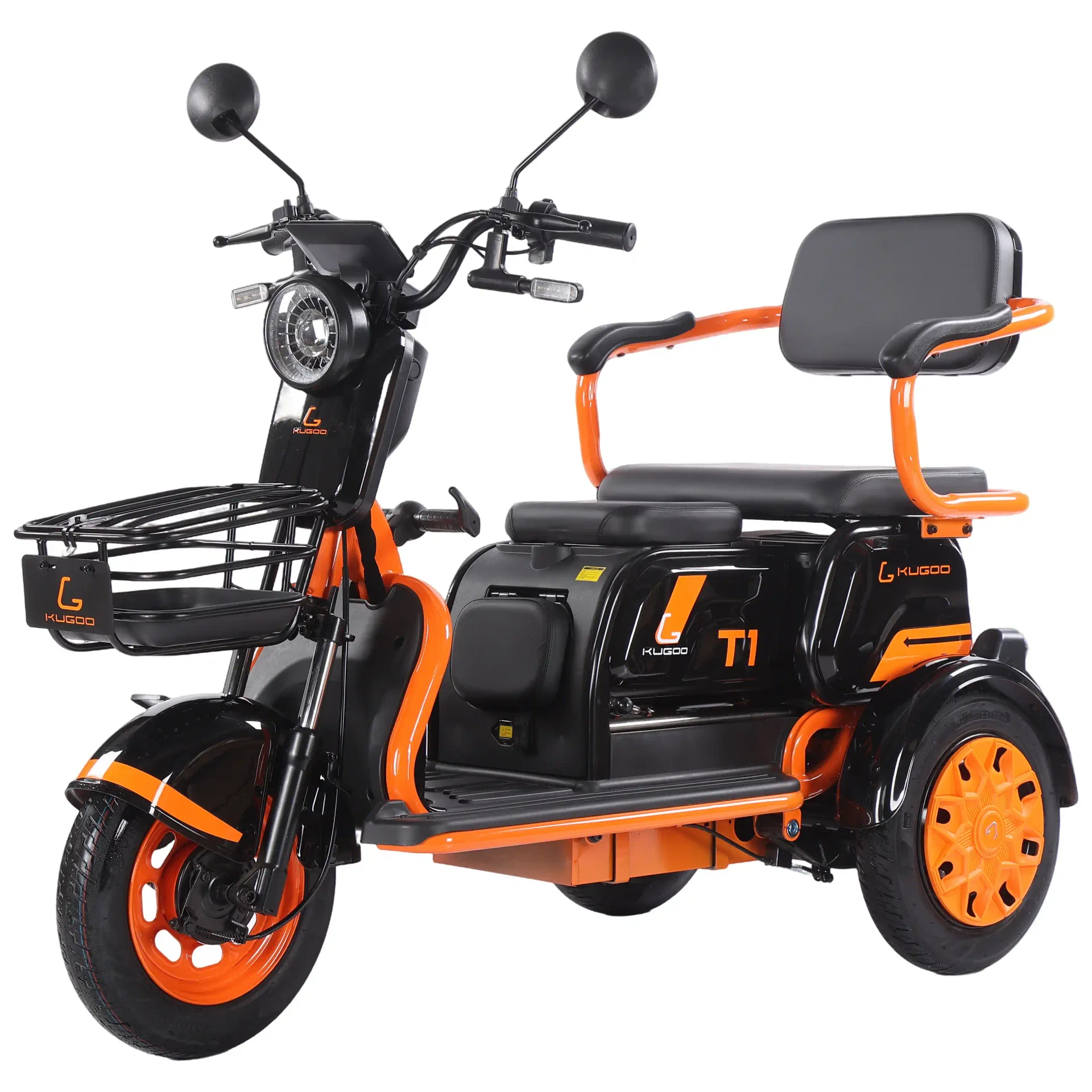 Kugoo T1 Electric Tricycle with Lumbar Support and Basket - Electric scooter product image