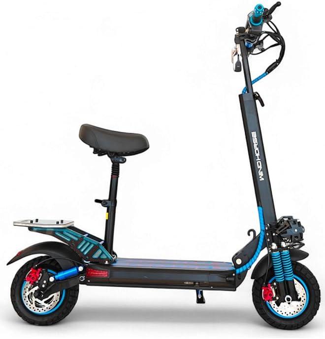 Windhorse H5 Plus Black Windhorse H5 Plus Electric Scooter – 1200W, 48V, & 50 km Range - Image 4