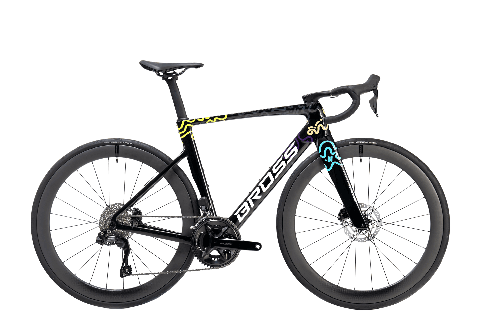 Bross Vagabond Aero 6i 2026 105 Di2 Carbon Road Bike Blue Bross Vagabond Aero 6i 2026 - 105 Di2 Carbon Road Bike - Blue - Image 6