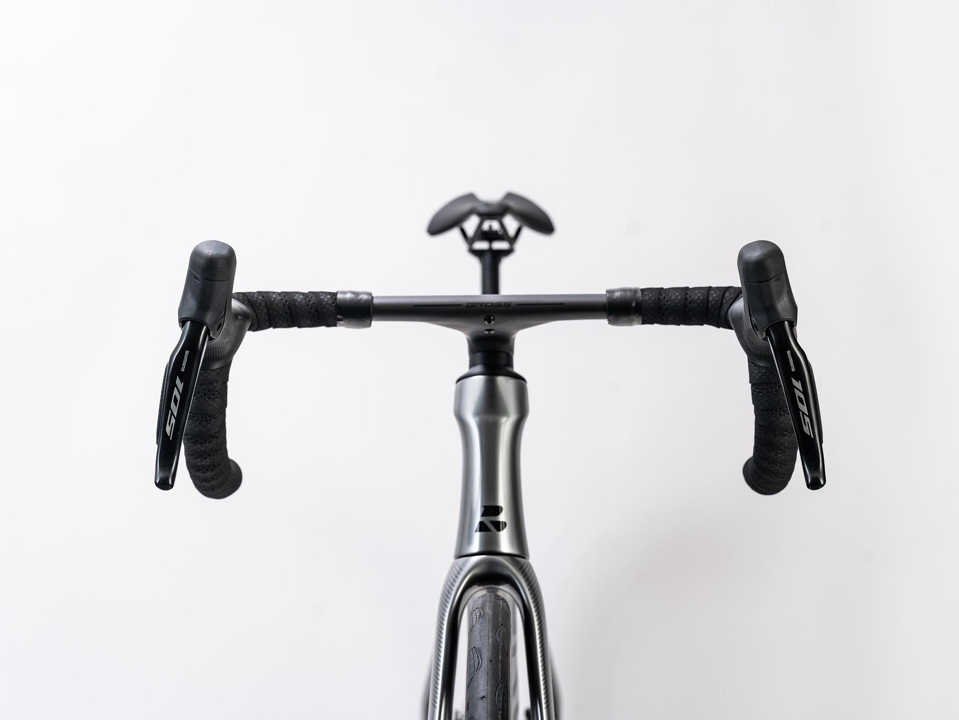 Bross Vagabond Aero 6se 105 Di2 Carbon Road Bike Nano Silver Bross Vagabond Aero 6SE - 105 Di2 Carbon Road Bike - Nano Silver - Image 3