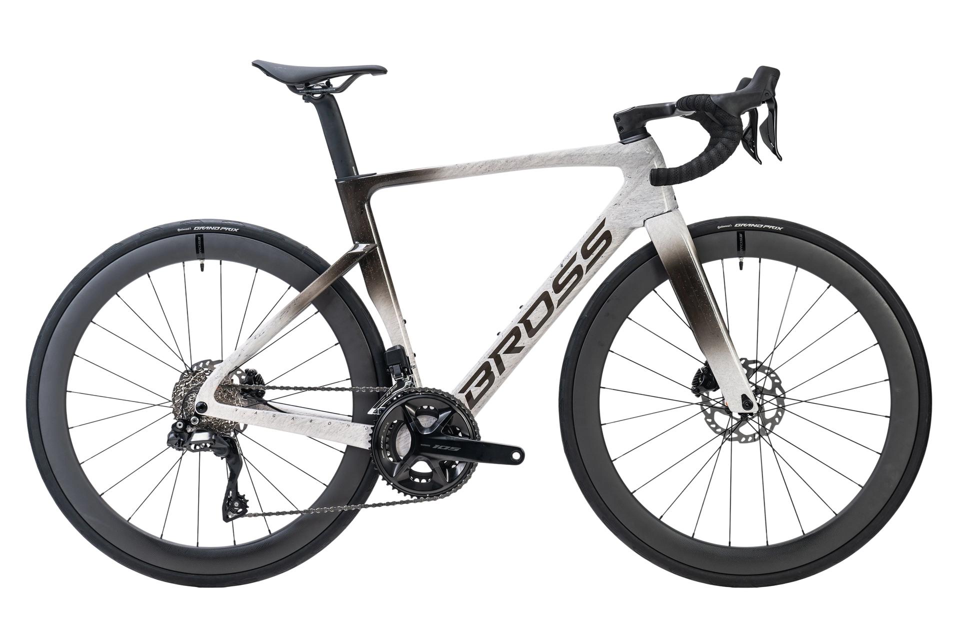 Bross Vagabond Aero 6se 105 Di2 Carbon Road Bike Nano Silver Bross Vagabond Aero 6SE - 105 Di2 Carbon Road Bike - Nano Silver - Image 10