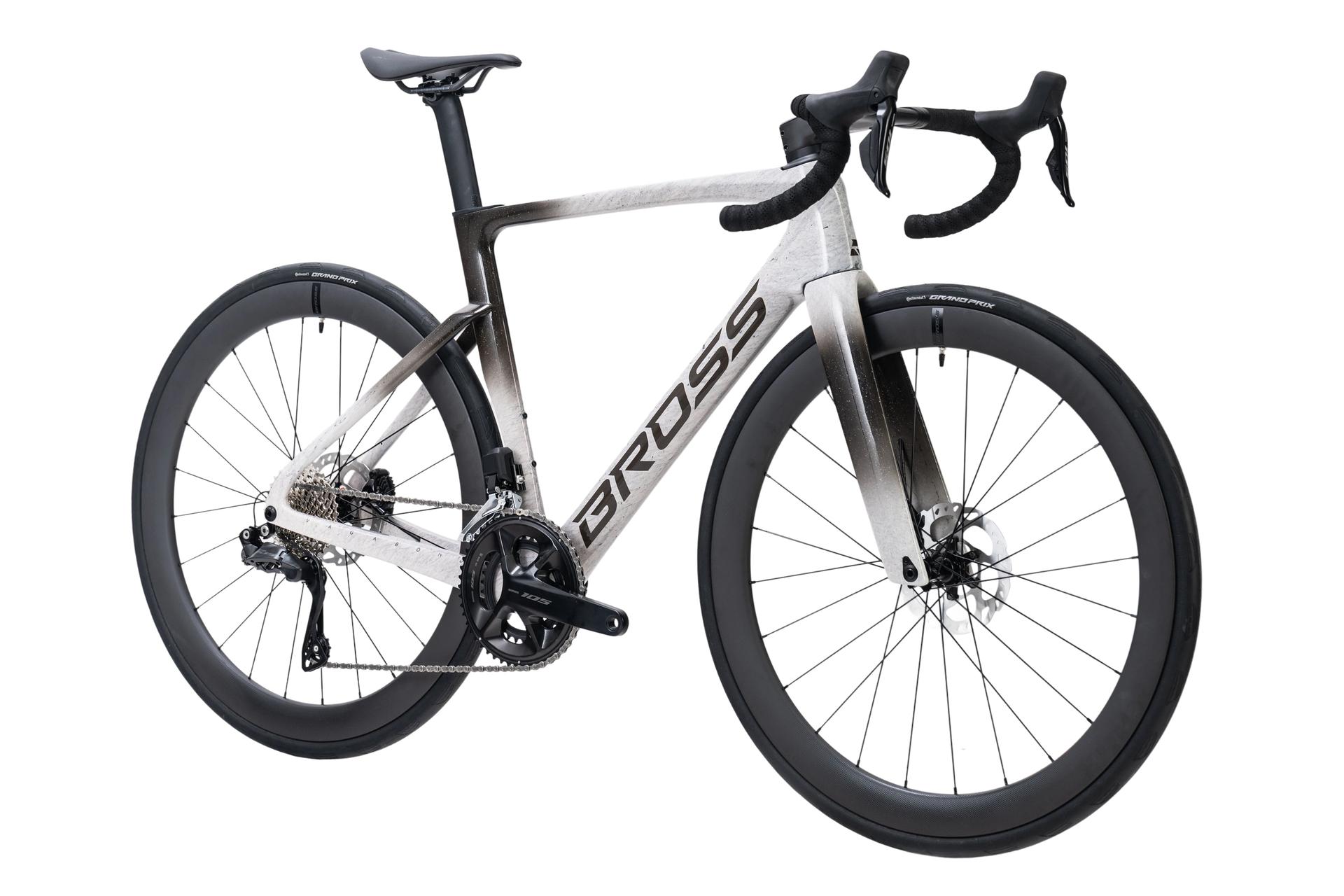 Bross Vagabond Aero 6se 105 Di2 Carbon Road Bike Nano Silver Bross Vagabond Aero 6SE - 105 Di2 Carbon Road Bike - Nano Silver - Image 11