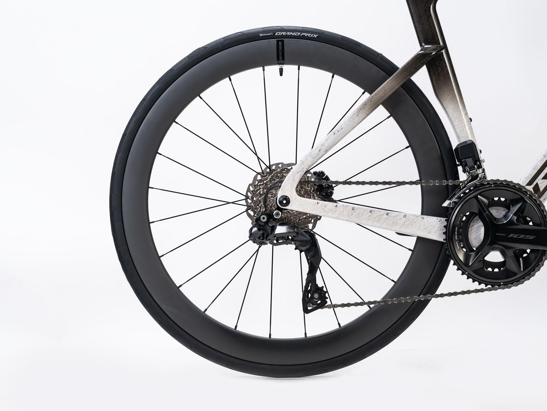 Bross Vagabond Aero 6se 105 Di2 Carbon Road Bike Nano Silver Bross Vagabond Aero 6SE - 105 Di2 Carbon Road Bike - Nano Silver - Image 15