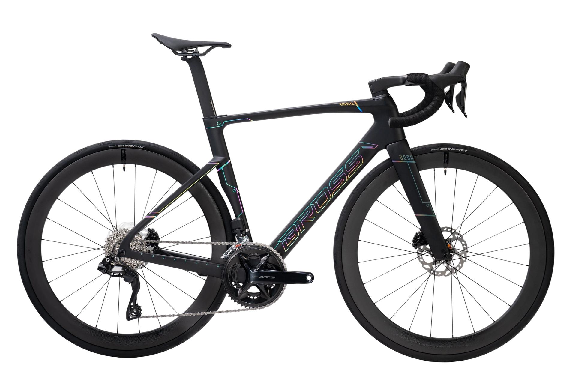 Bross Vagabond Aero 6se 105 Di2 Carbon Road Bike Nano Silver Bross Vagabond Aero 6SE - 105 Di2 Carbon Road Bike - Nano Silver - Image 18