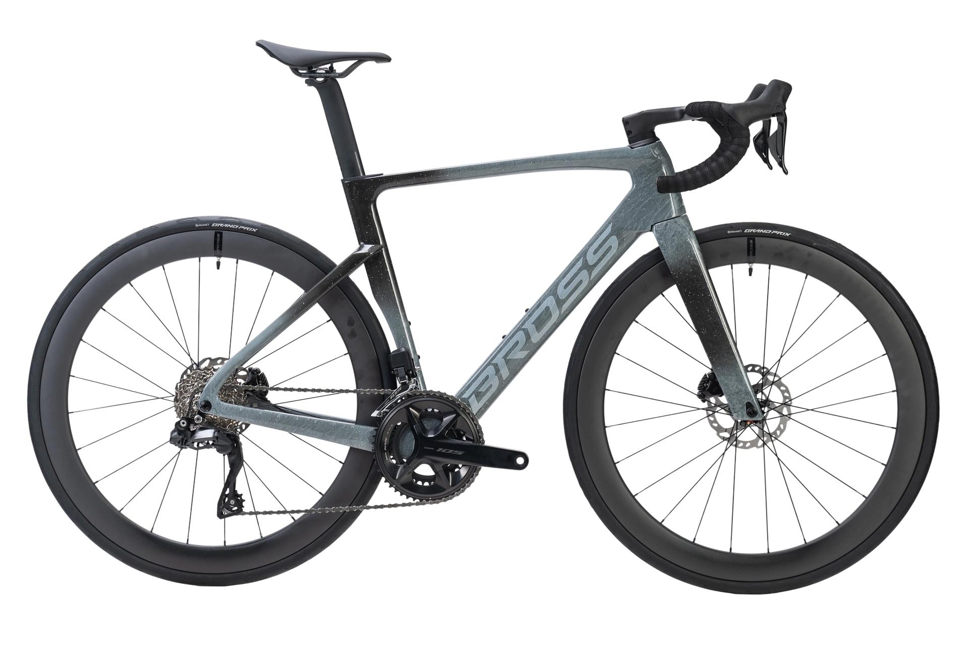 Bross Vagabond Aero 6se 105 Di2 Carbon Road Bike Space Grey Bross Vagabond Aero 6SE - 105 Di2 Carbon Road Bike - Space Grey - Image 39