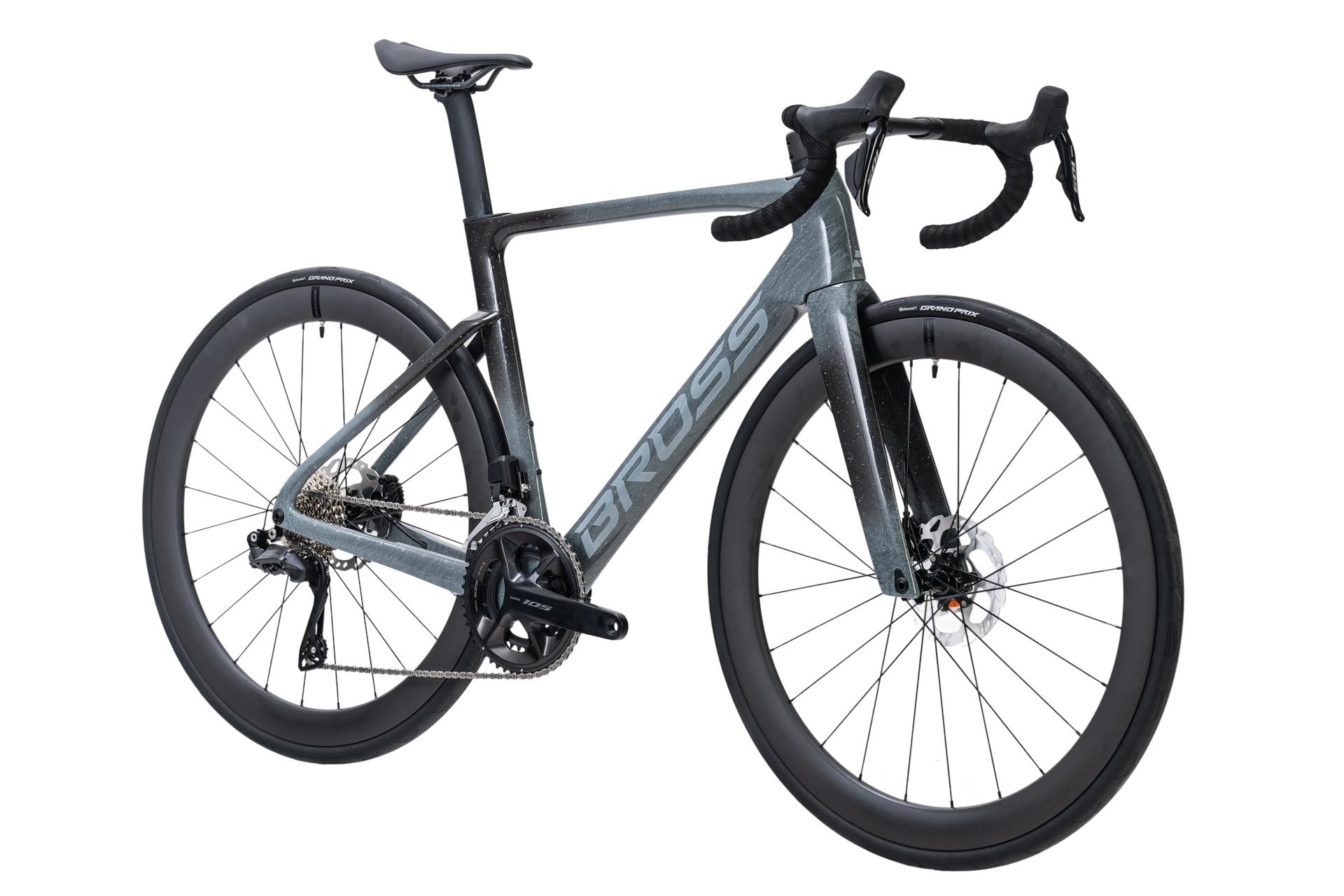 Bross Vagabond Aero 6se 105 Di2 Carbon Road Bike Space Grey Bross Vagabond Aero 6SE - 105 Di2 Carbon Road Bike - Space Grey - Image 40