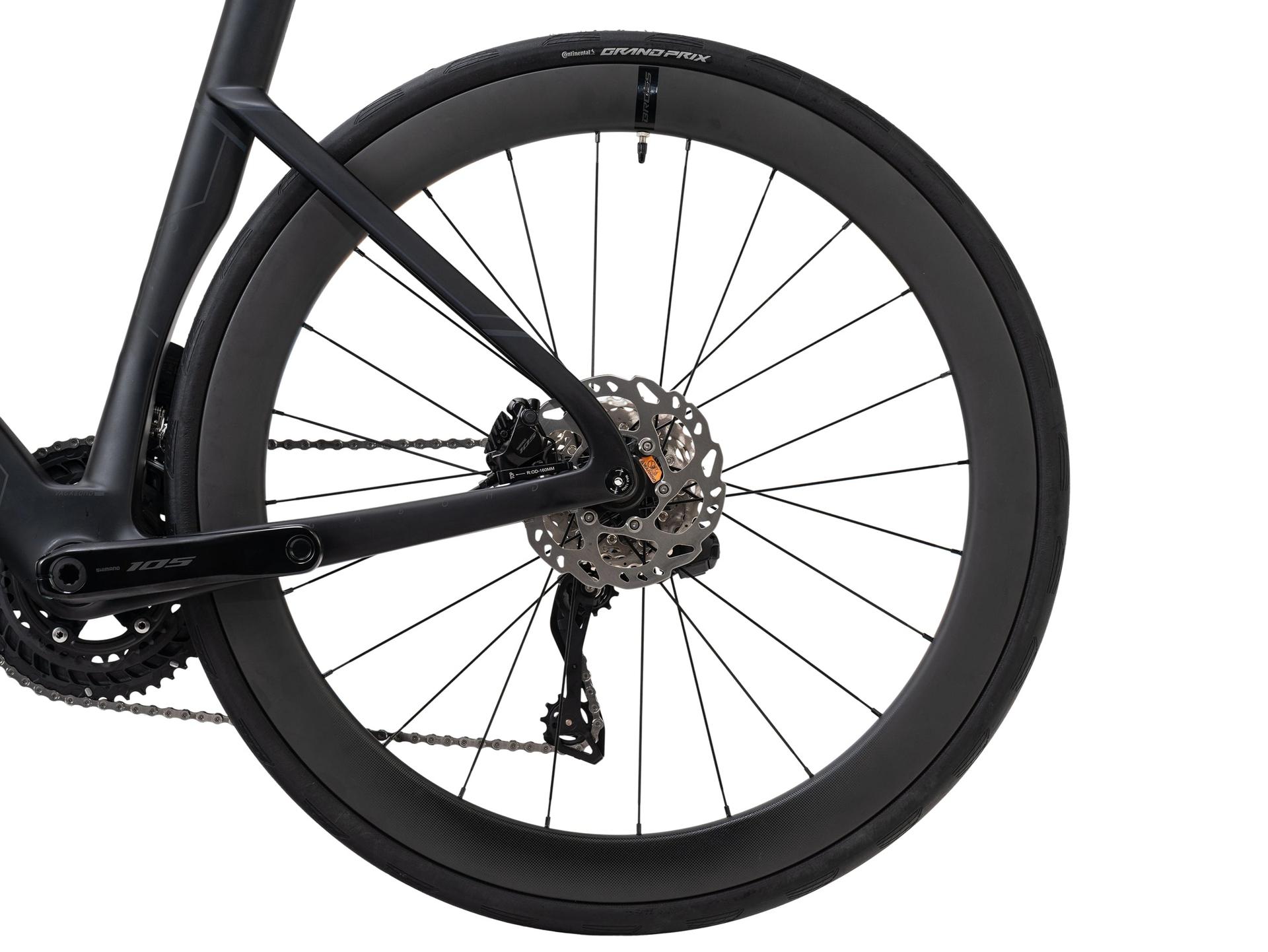 Bross Vagabond Aero 6se 105 Di2 Carbon Road Bike Reflective Black Bross Vagabond Aero 6SE - 105 Di2 Carbon Road Bike - Reflective Black - Image 24