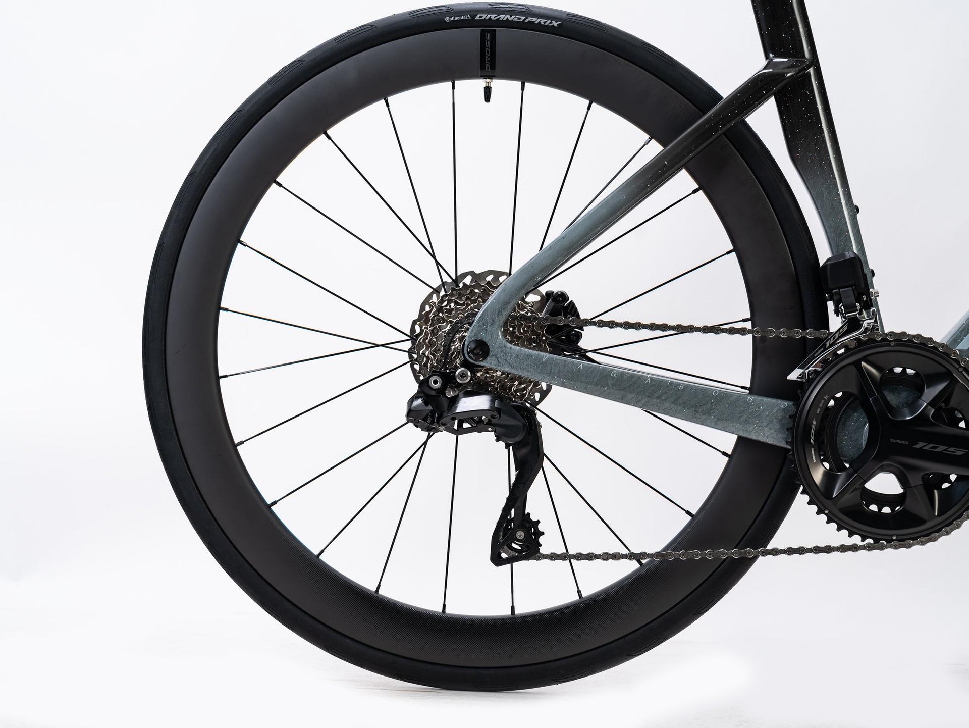 Bross Vagabond Aero 6se 105 Di2 Carbon Road Bike Space Grey Bross Vagabond Aero 6SE - 105 Di2 Carbon Road Bike - Space Grey - Image 45