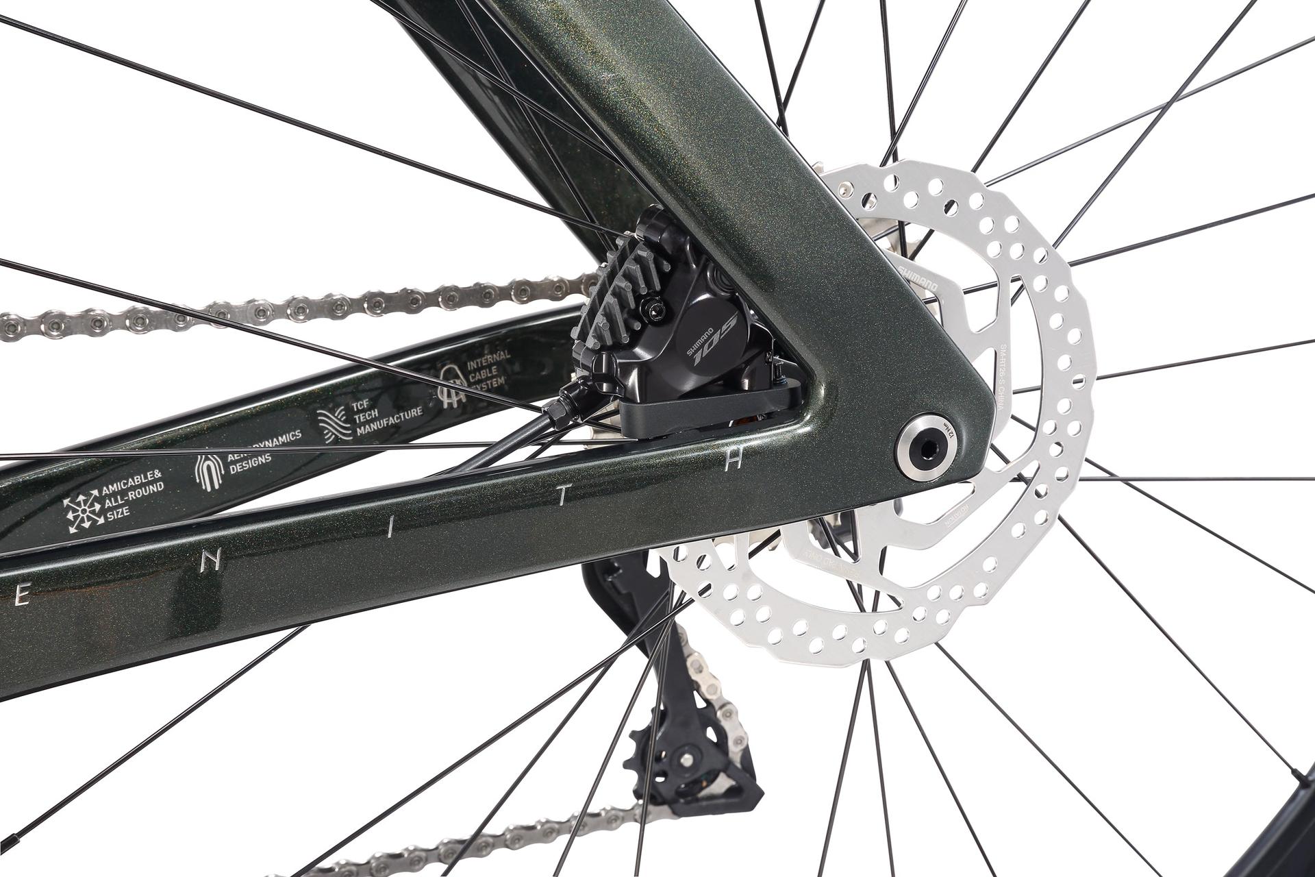 Bross Zenith 6i 105 Di2 Carbon Road Bike Cartoon Black Bross Zenith 6I - 105 Di2 Carbon Road Bike - Cartoon/Black - Image 15