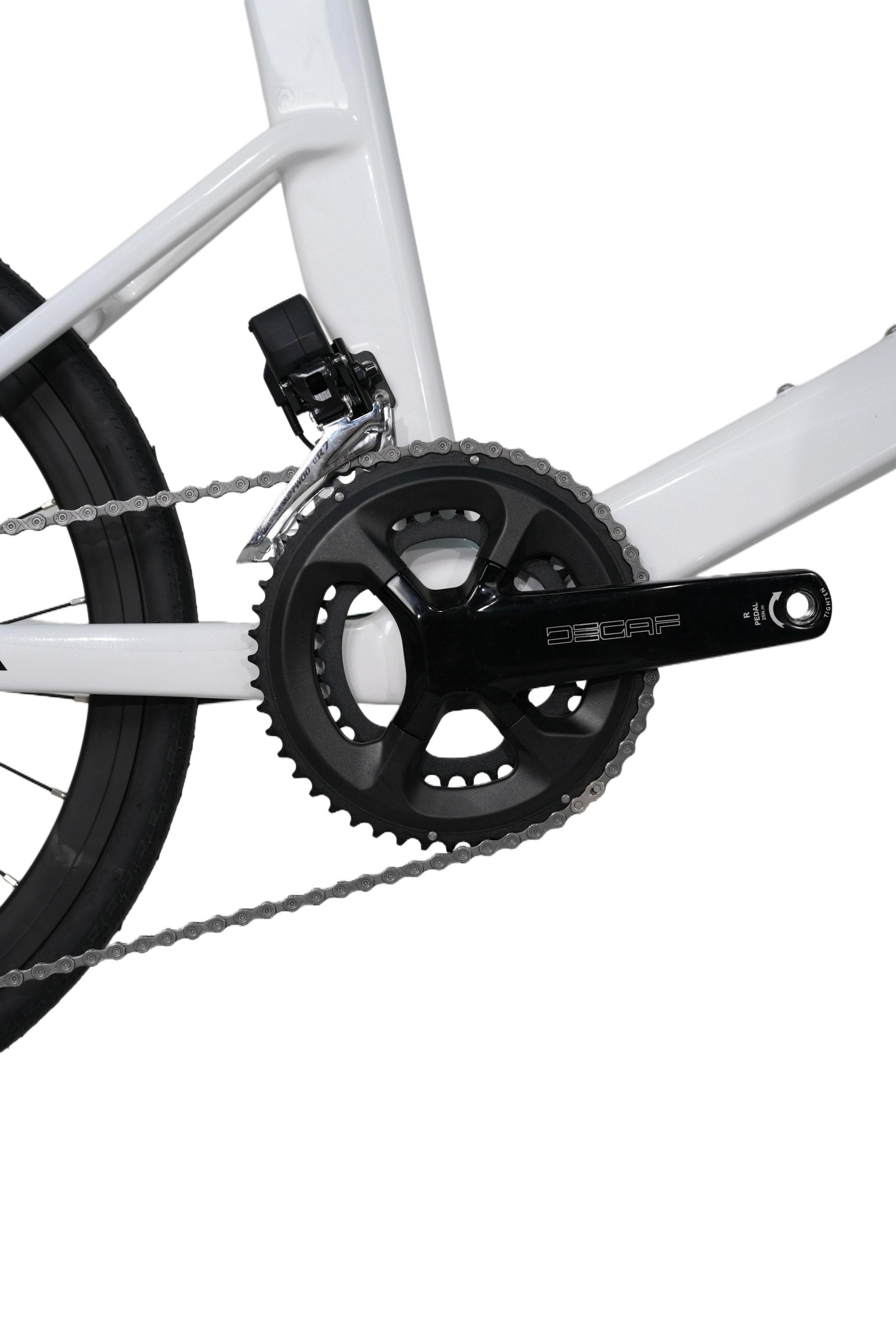 Java Clcb Shell White JAVA CL-CB Carbon Mini Velo Road Bike - LTWOO ER7 - Shell White - Image 2
