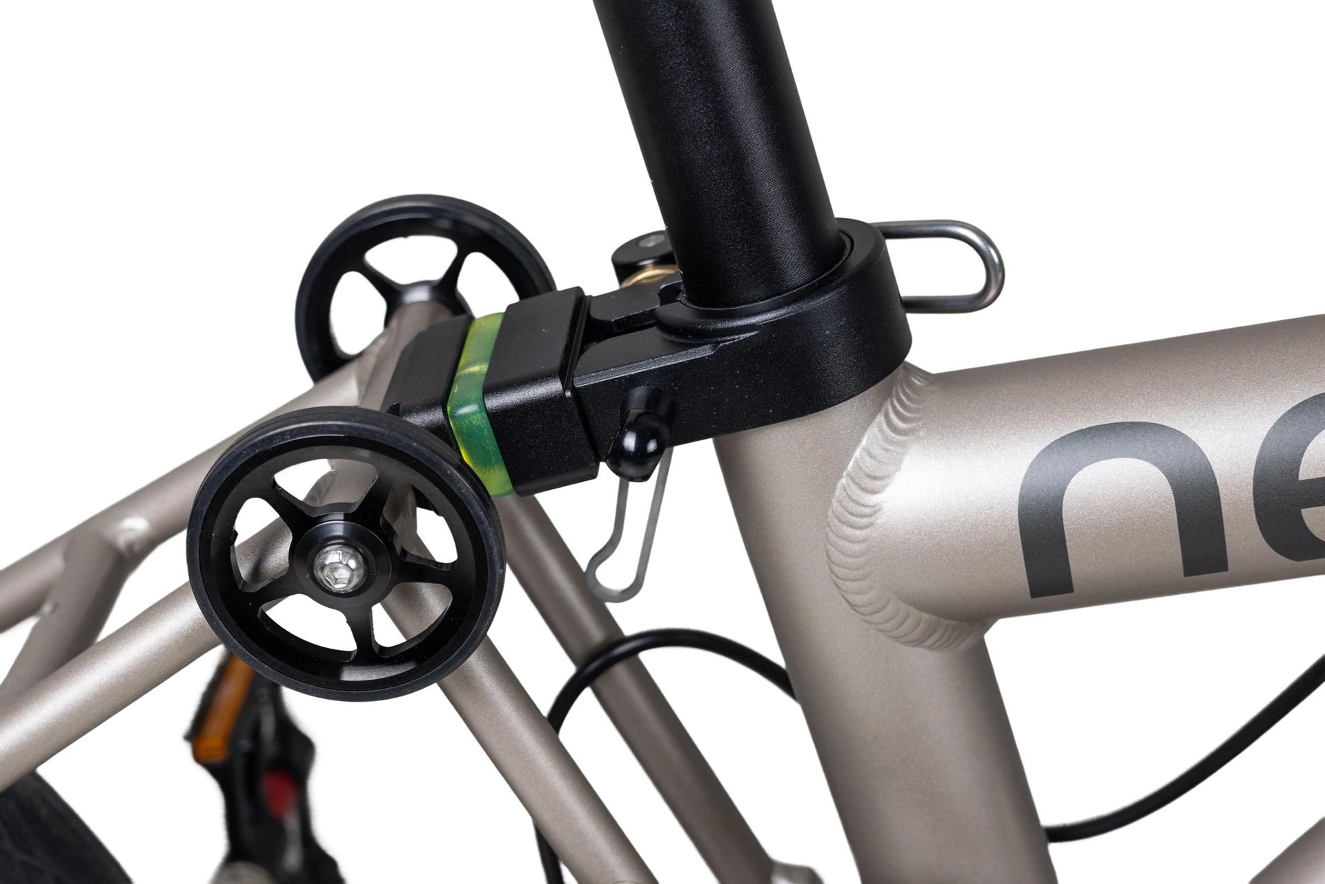 Java Neo12 Titanium JAVA NEO 12-Speed E-Shifter Triple-Fold Bike - 16 Inch - Titanium - Image 5