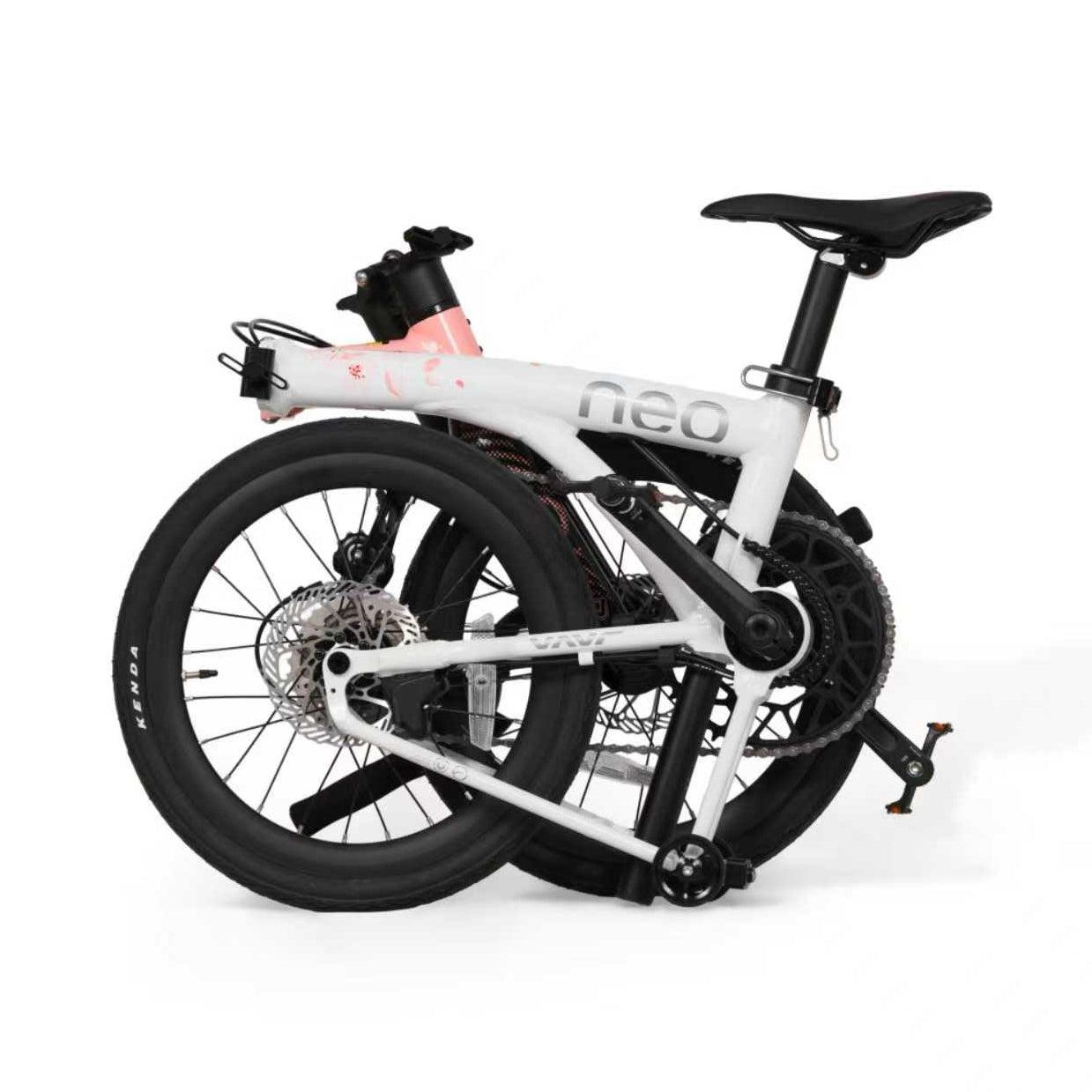 Java Neo12 Peach Blossom Cf JAVA NEO 12-Speed E-Shifter Triple-Fold Bike - 16 Inch - Peach Blossom Carbon Fork - Image 30
