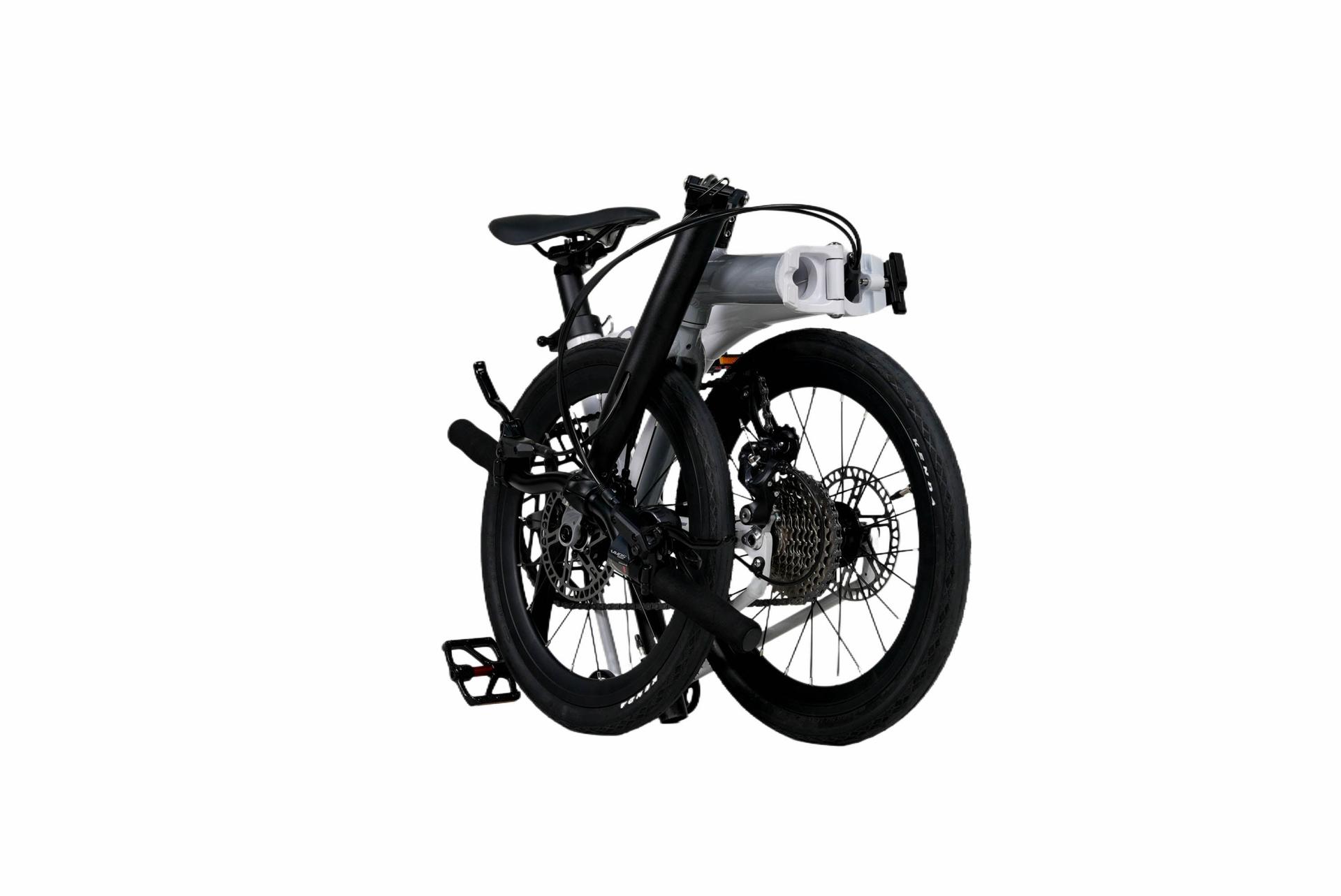 Java Neo9 Titanium JAVA NEO 9-Speed Triple-Fold Bike - 16 Inch - Titanium - Image 5