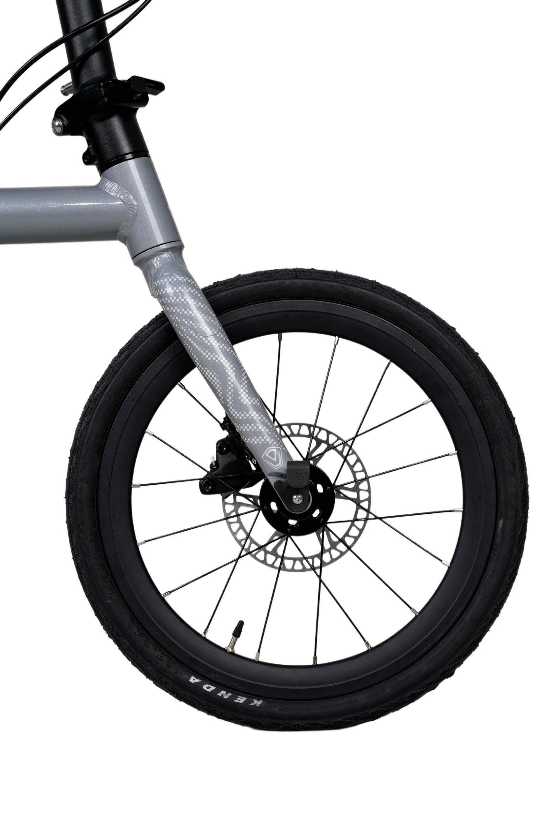 Java Neo9 Titanium JAVA NEO 9-Speed Triple-Fold Bike - 16 Inch - Titanium - Image 9