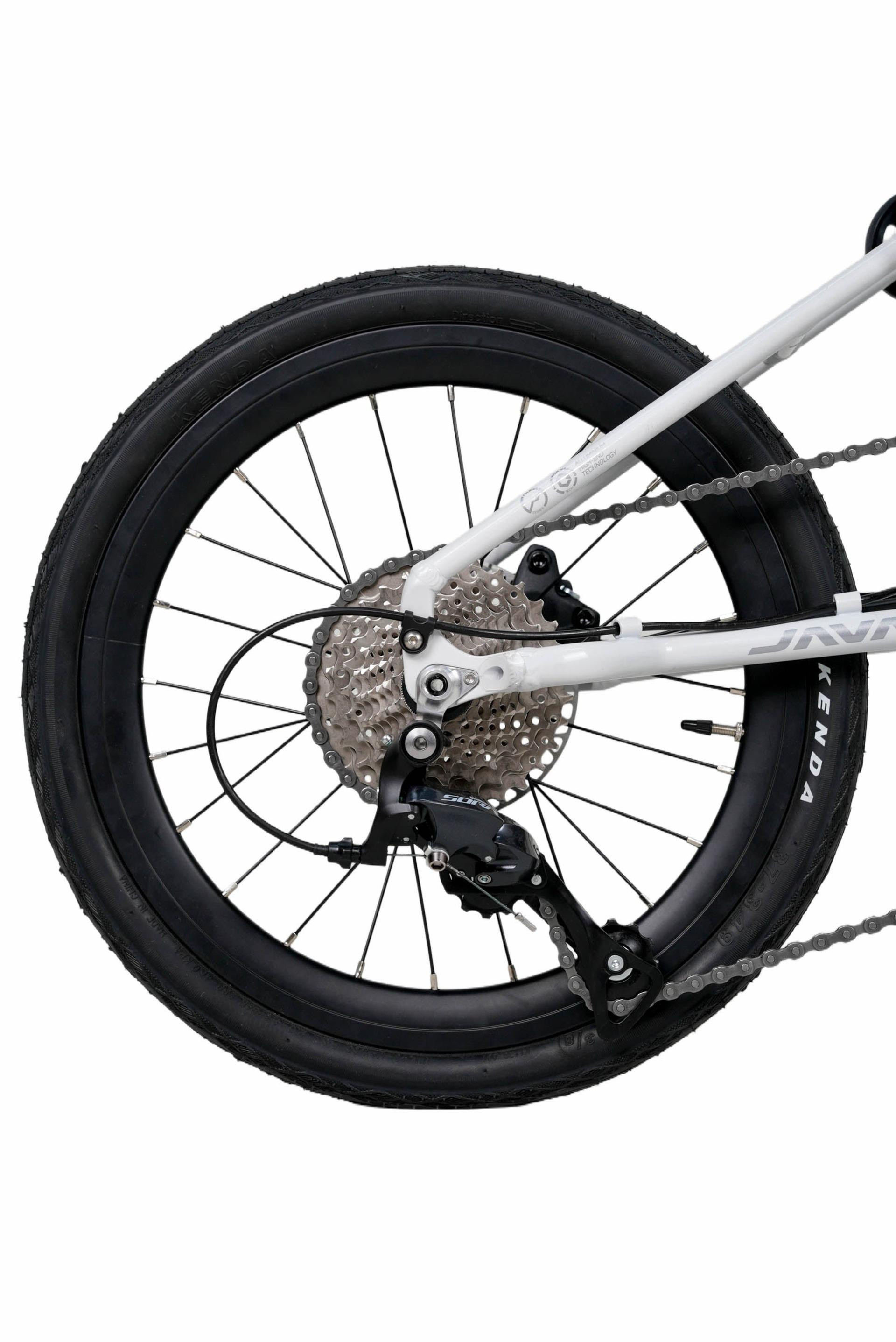 Java Neo9 Titanium JAVA NEO 9-Speed Triple-Fold Bike - 16 Inch - Titanium - Image 10