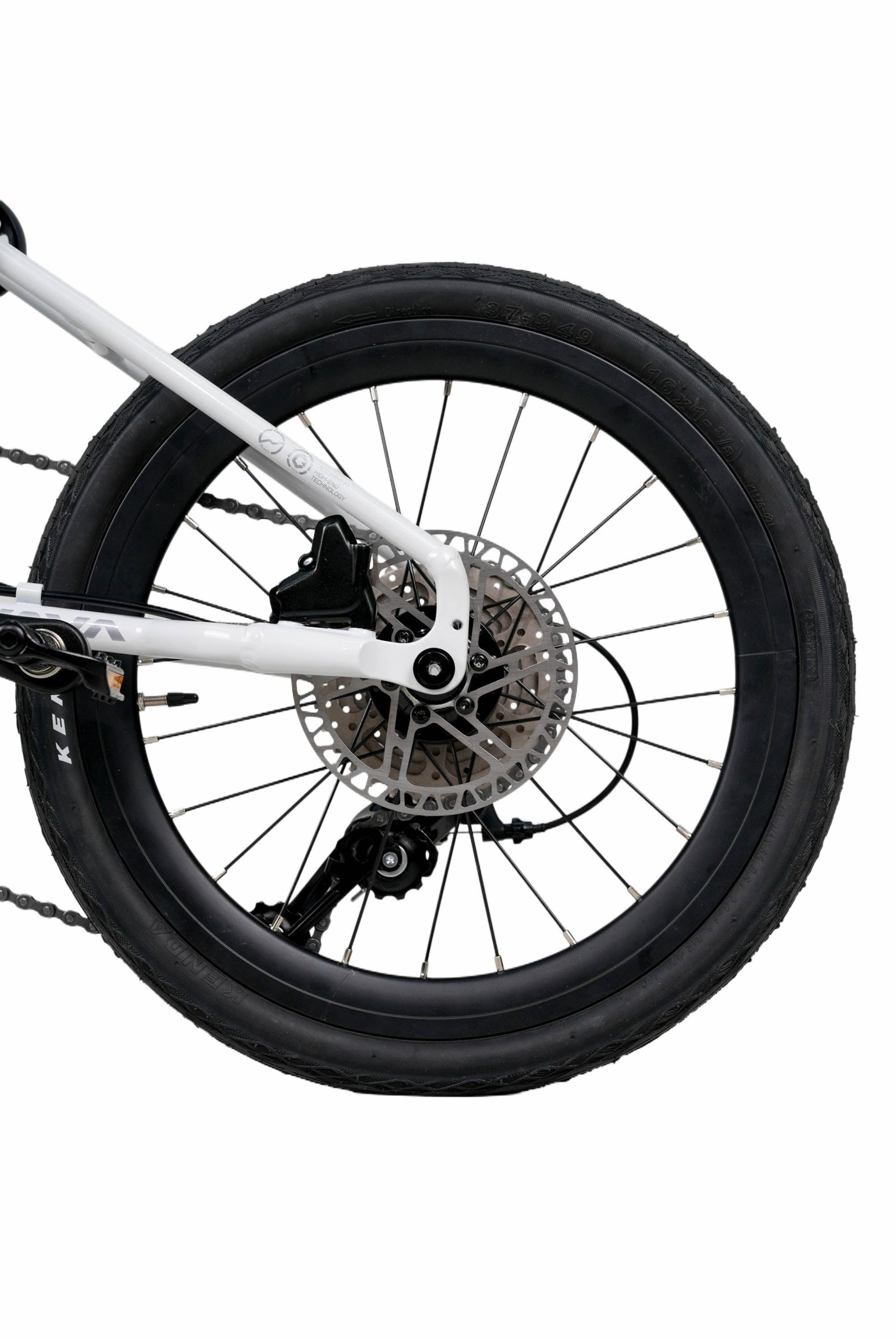 Java Neo9 Titanium JAVA NEO 9-Speed Triple-Fold Bike - 16 Inch - Titanium - Image 12