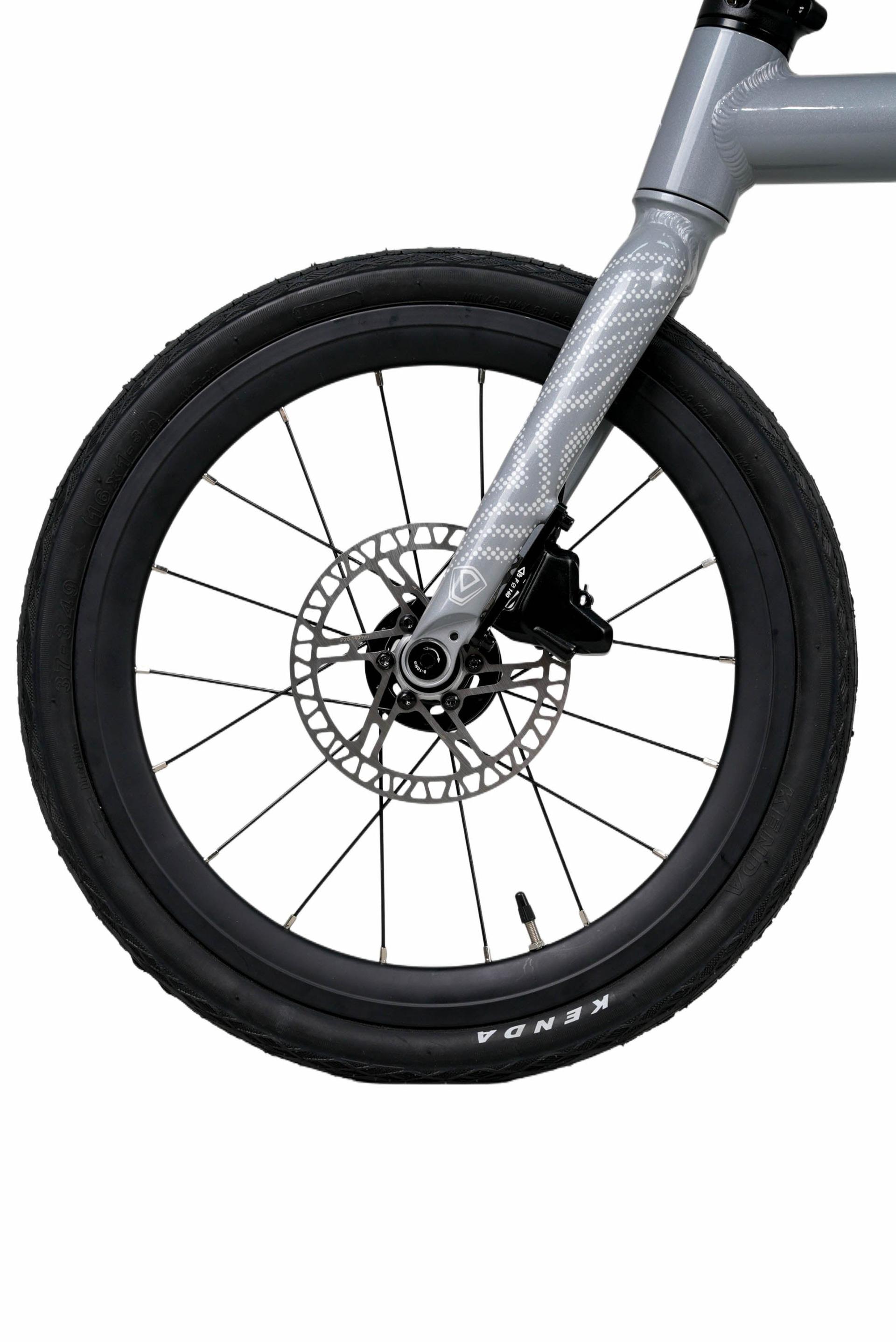 Java Neo9 Titanium JAVA NEO 9-Speed Triple-Fold Bike - 16 Inch - Titanium - Image 13