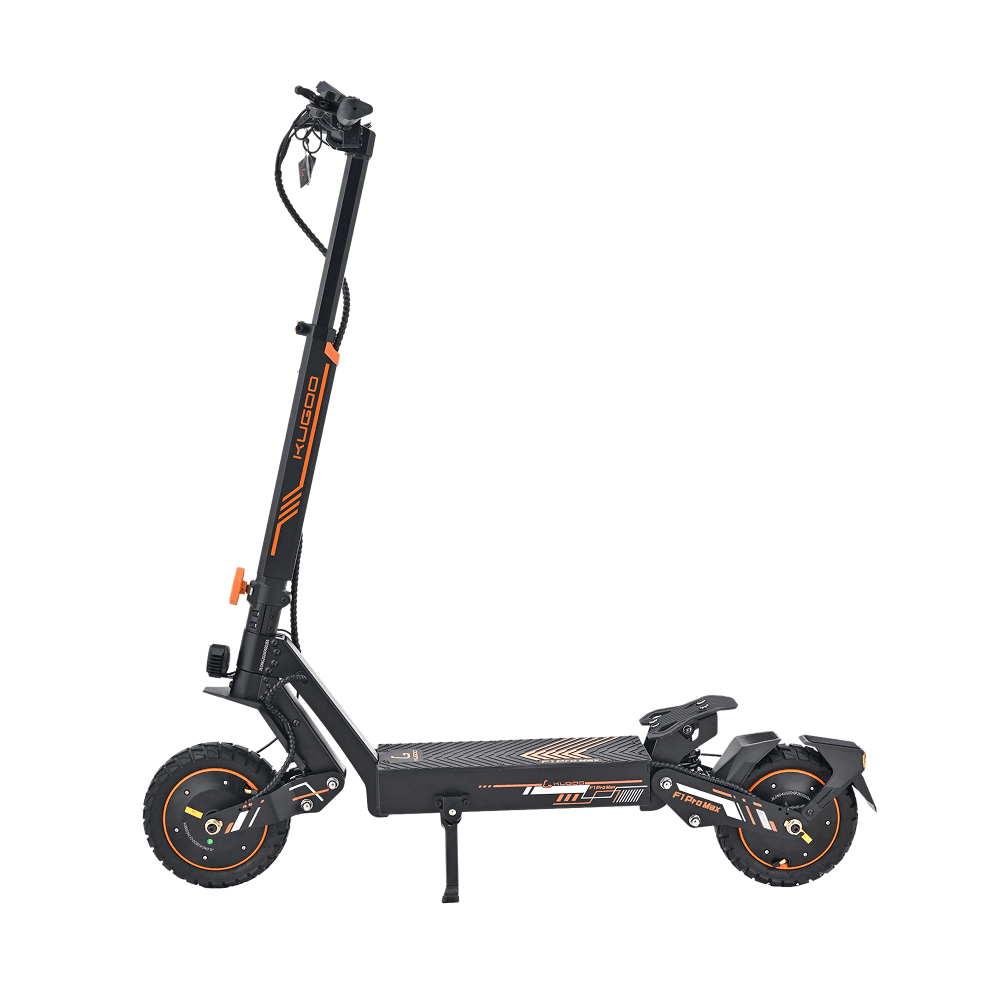 KUGOO F1 Pro Max 48v 22 4ah 1600w Orange Black Kugoo F1 Pro Max Electric Scooter - 1600W 48V 22.4Ah Dual Motor - Orange/Black - Image 6