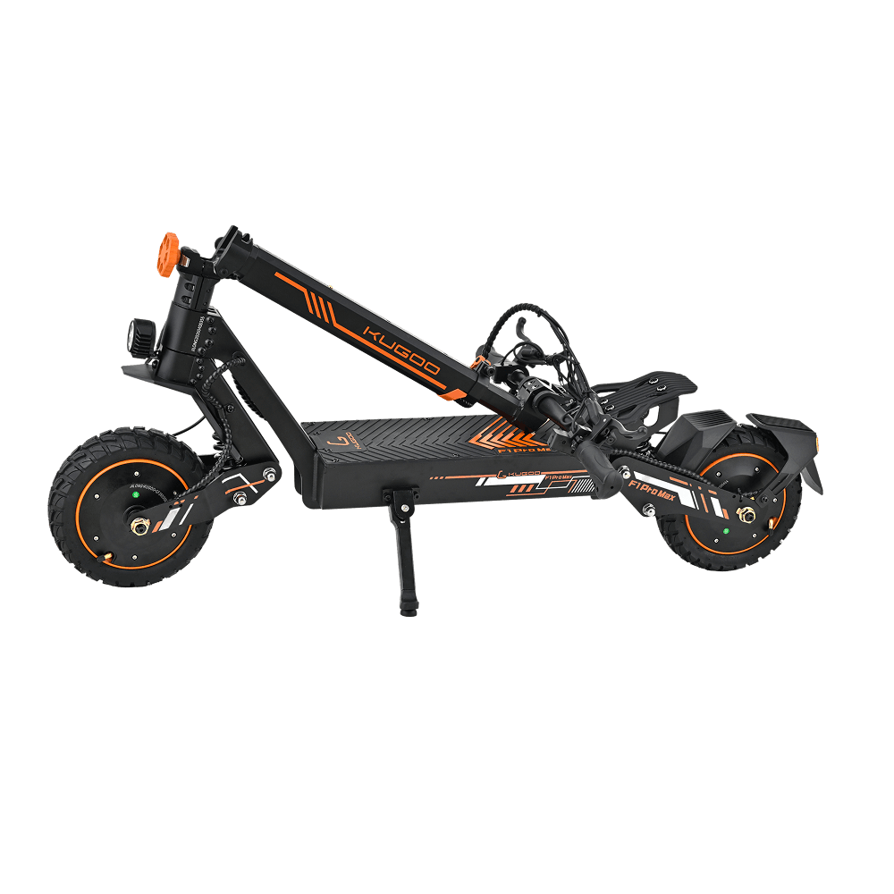 KUGOO F1 Pro Max 48v 22 4ah 1600w Orange Black Kugoo F1 Pro Max Electric Scooter - 1600W 48V 22.4Ah Dual Motor - Orange/Black - Image 12