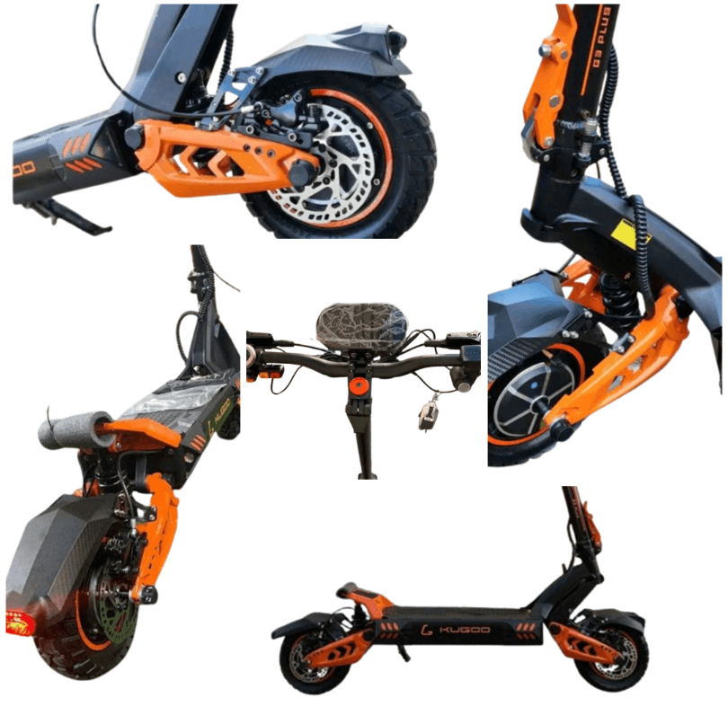 KUGOO G3 Plus Orange Kugoo G3 Plus Electric Scooter - 2400W 52V 23Ah - Orange - Image 6