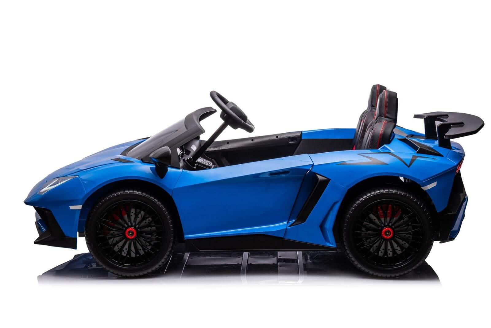 Lob308 Blue Lamborghini Licensed XXL Kids Electric Ride-On Car - 24V 2-Seater - Blue - Image 8