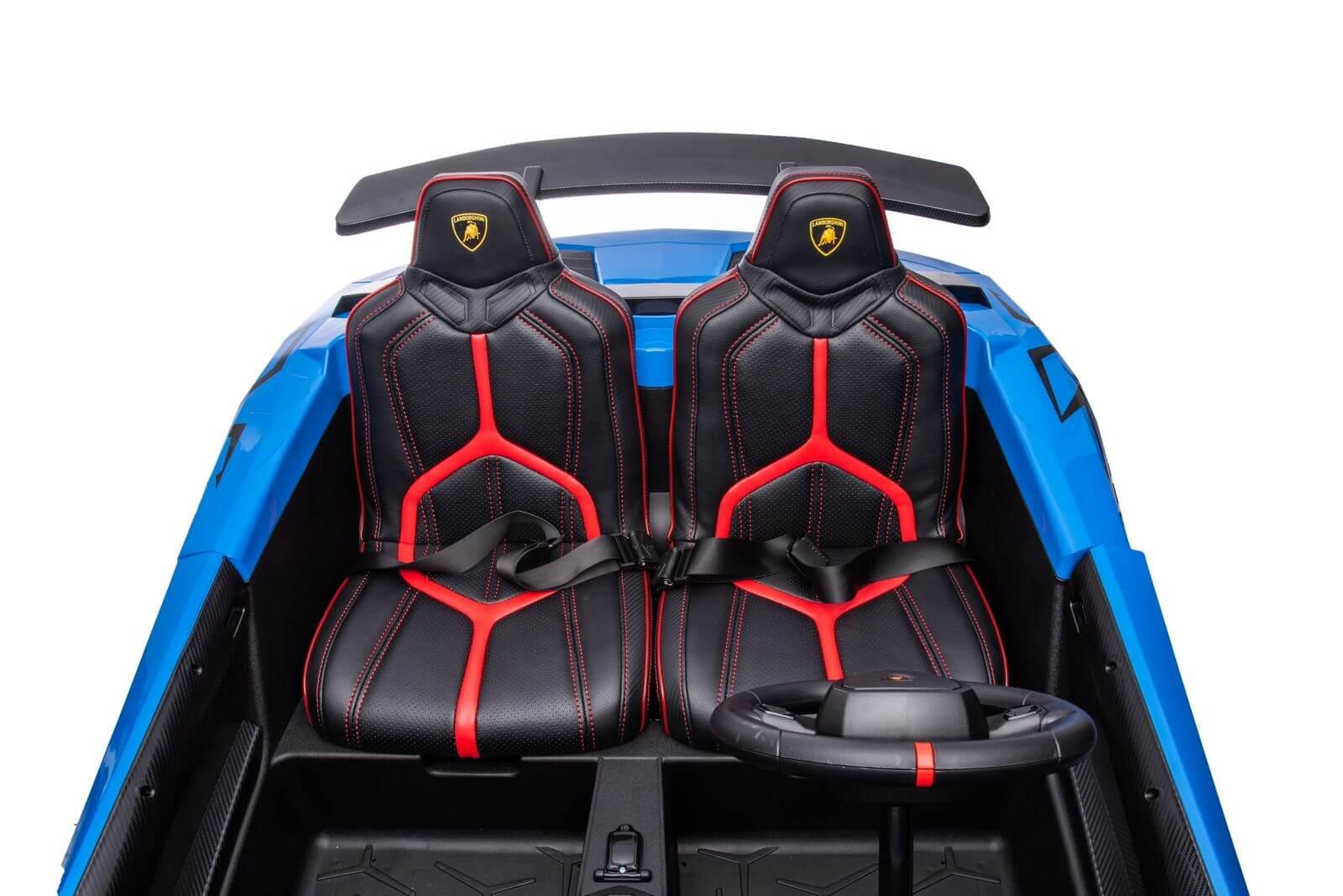 Lob308 Blue Lamborghini Licensed XXL Kids Electric Ride-On Car - 24V 2-Seater - Blue - Image 10