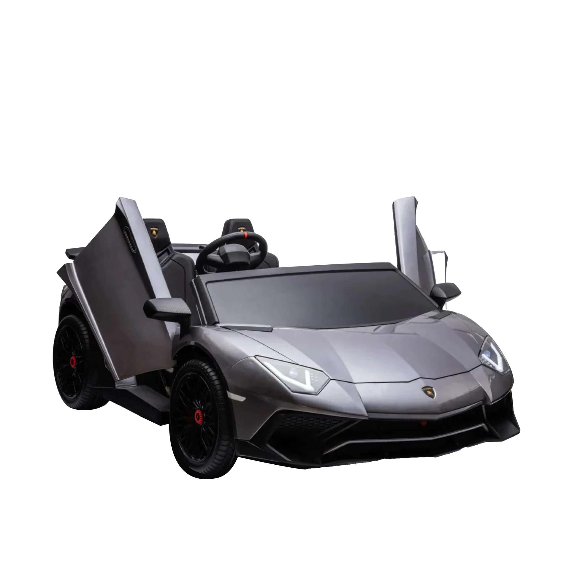 Lob308 Grey Lamborghini Licensed XXL Kids Electric Ride-On Car - 24V 2-Seater - Grey - Image 2