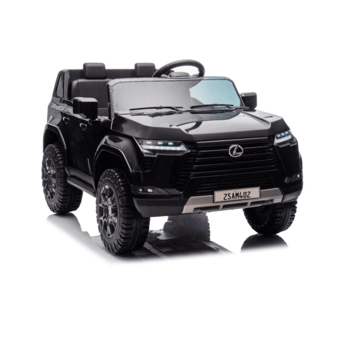 Lexus Gx550 12v Black Licensed Lexus GX550 Kids Electric Ride-On Car - 12V Dual Motor - Black - Image 7