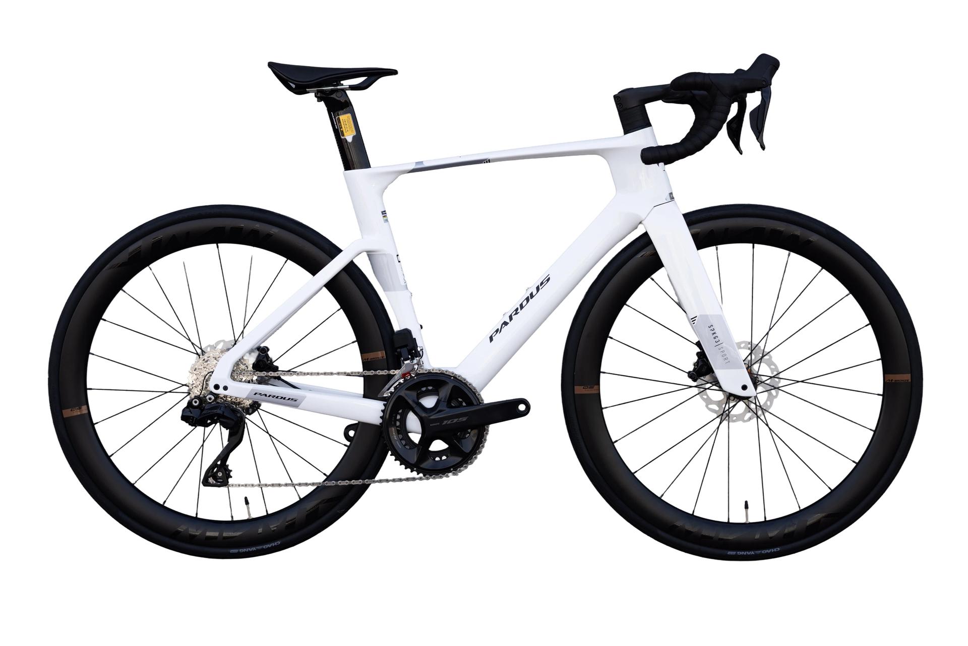 Pardus Spark Sport 105 Di2 Carbon Road Bike Cloud White Pardus Spark Sport - 105 Di2 Carbon Road Bike - Cloud White - Image 19