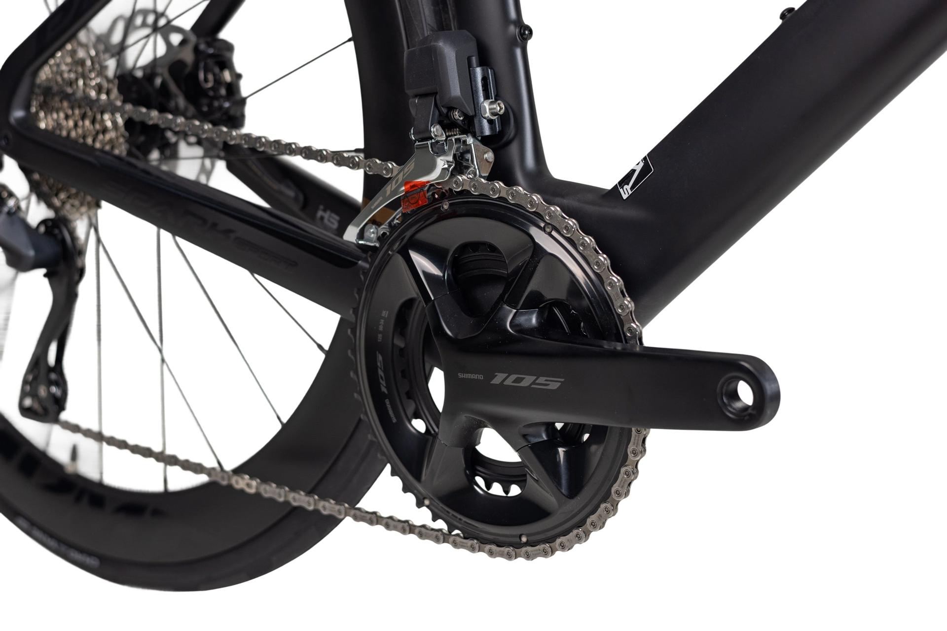 Pardus Spark Sport 105 Di2 Carbon Road Bike Silver Black Pardus Spark Sport - 105 Di2 Carbon Road Bike - Silver/Black - Image 43