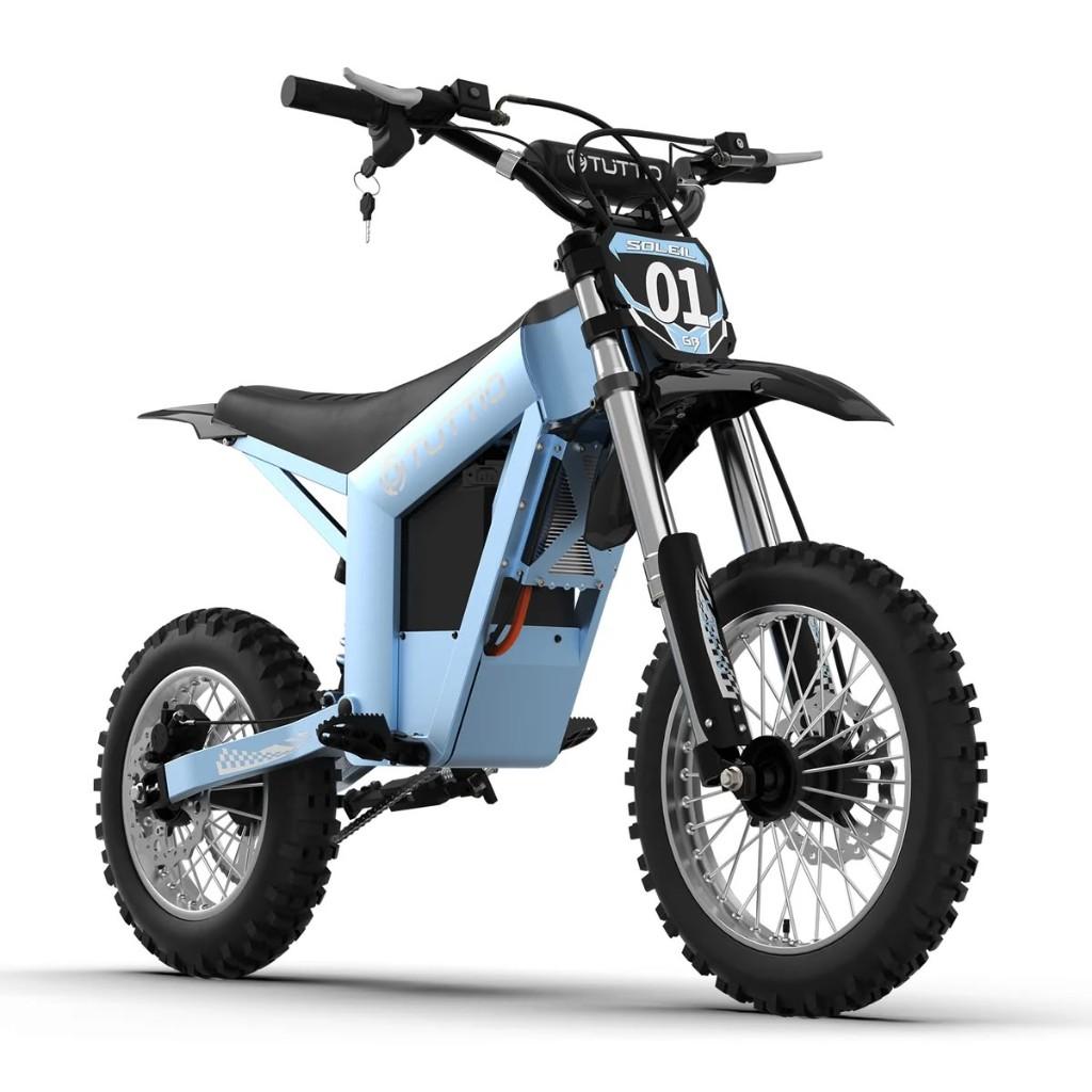 Tuttio Soleil01 Blue Tuttio Soleil 01 Electric Dirt Bike - 3000W 48V 21Ah - Blue - Image 11