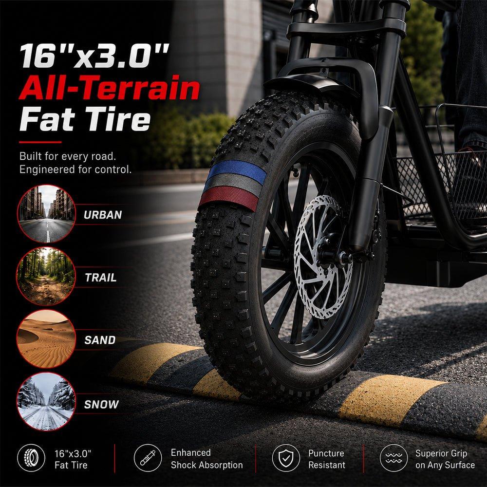 Wh D1 Black Windhorse D1 Electric Scooter - 750W 48V 15Ah - Black - Image 5